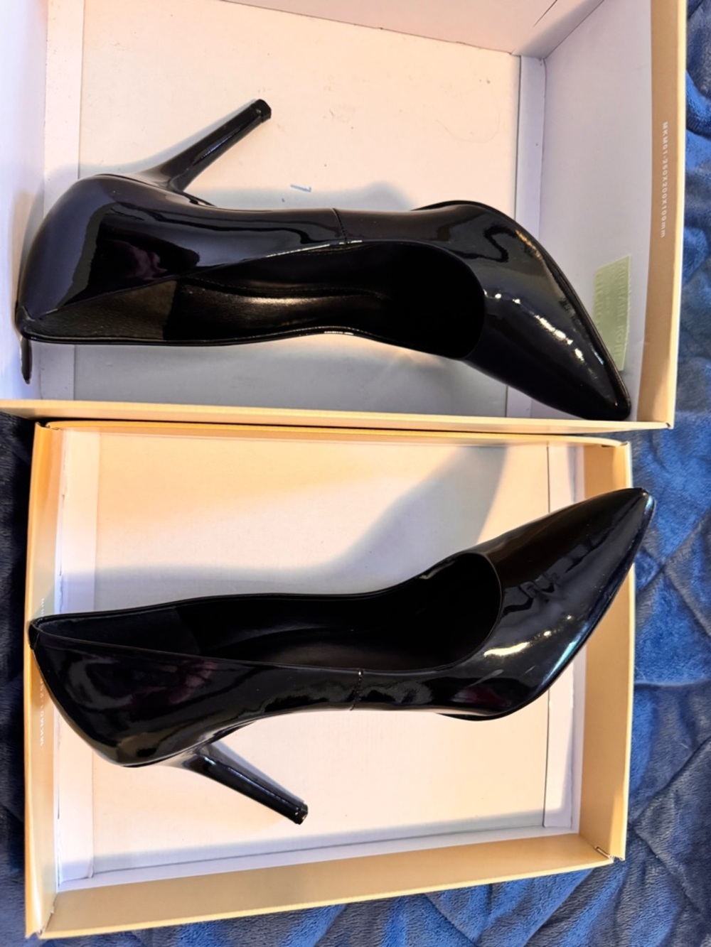 Michael Kors Claire Black Patent High Heel Pumps - Picture 7 of 7
